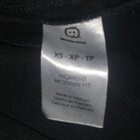 WonderWink Scrub Jacket 4-Pocket Fleece Warm Up Modern Fit, Black - Picture 7 of 7